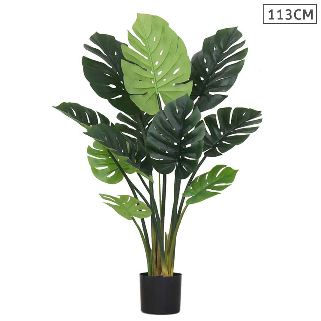 113cm Artificial Potted Turtle Back Plant