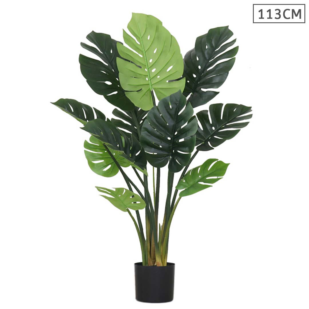 113cm Artificial Potted Turtle Back Plant