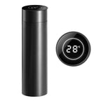 500ML Smart Thermometer Bottle Vacuum Flask Black