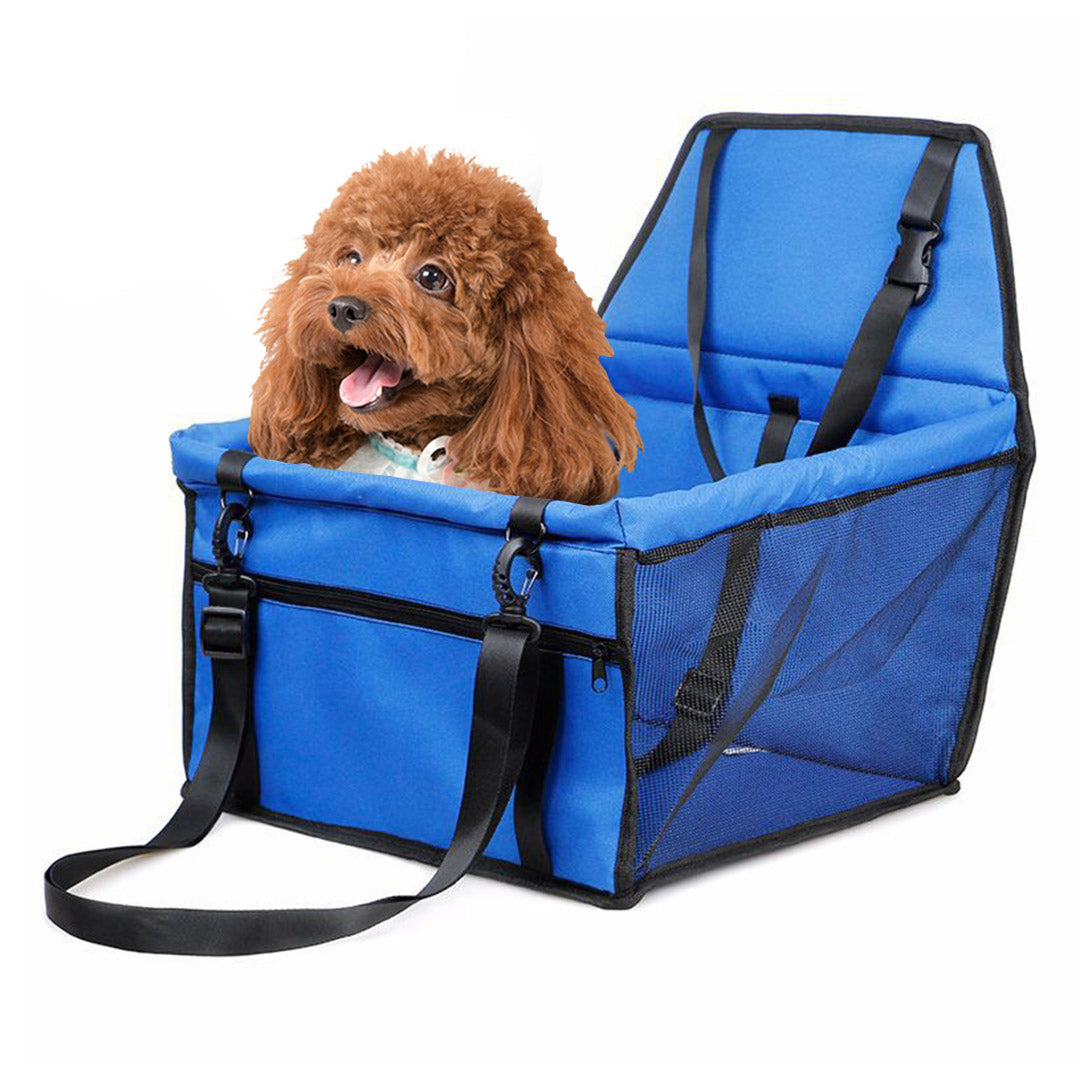 Waterproof Car Seat Portable Dog Carrier Bag Blue
