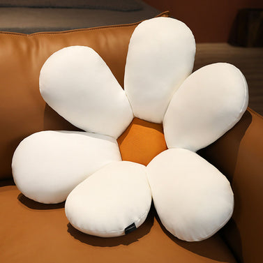 White Daisy Flower Shape Cushion