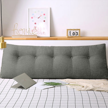 100cm Light Grey Wedge Bed Cushion