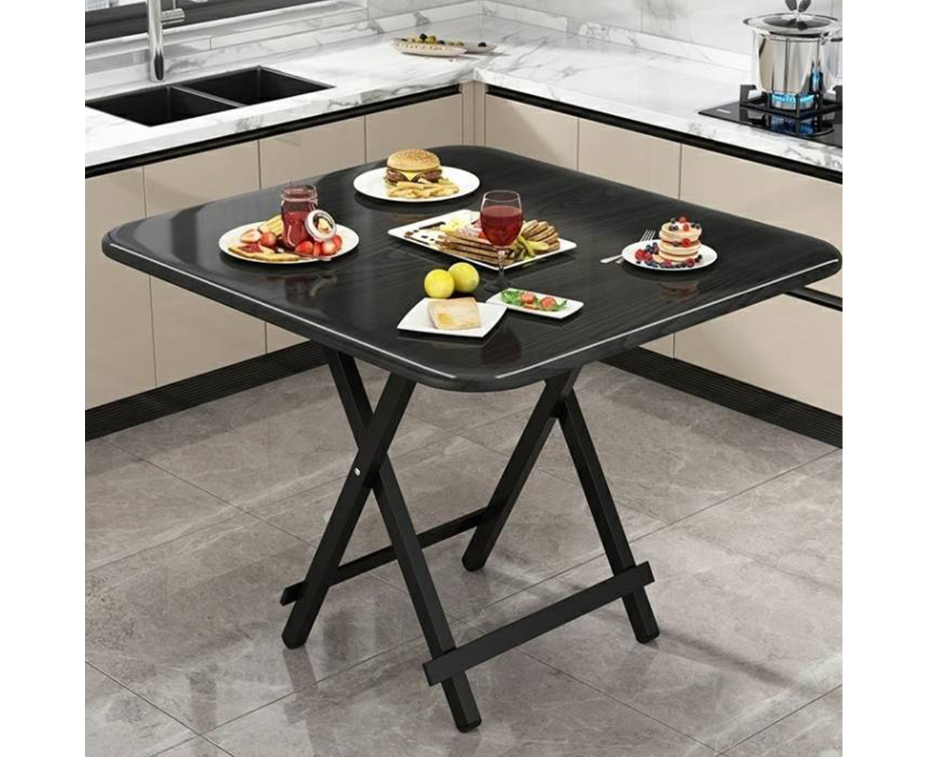 Black Foldable Portable Multifunctional Table