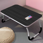 Black Foldable Study Bed Table Adjustable Portable Desk Stand