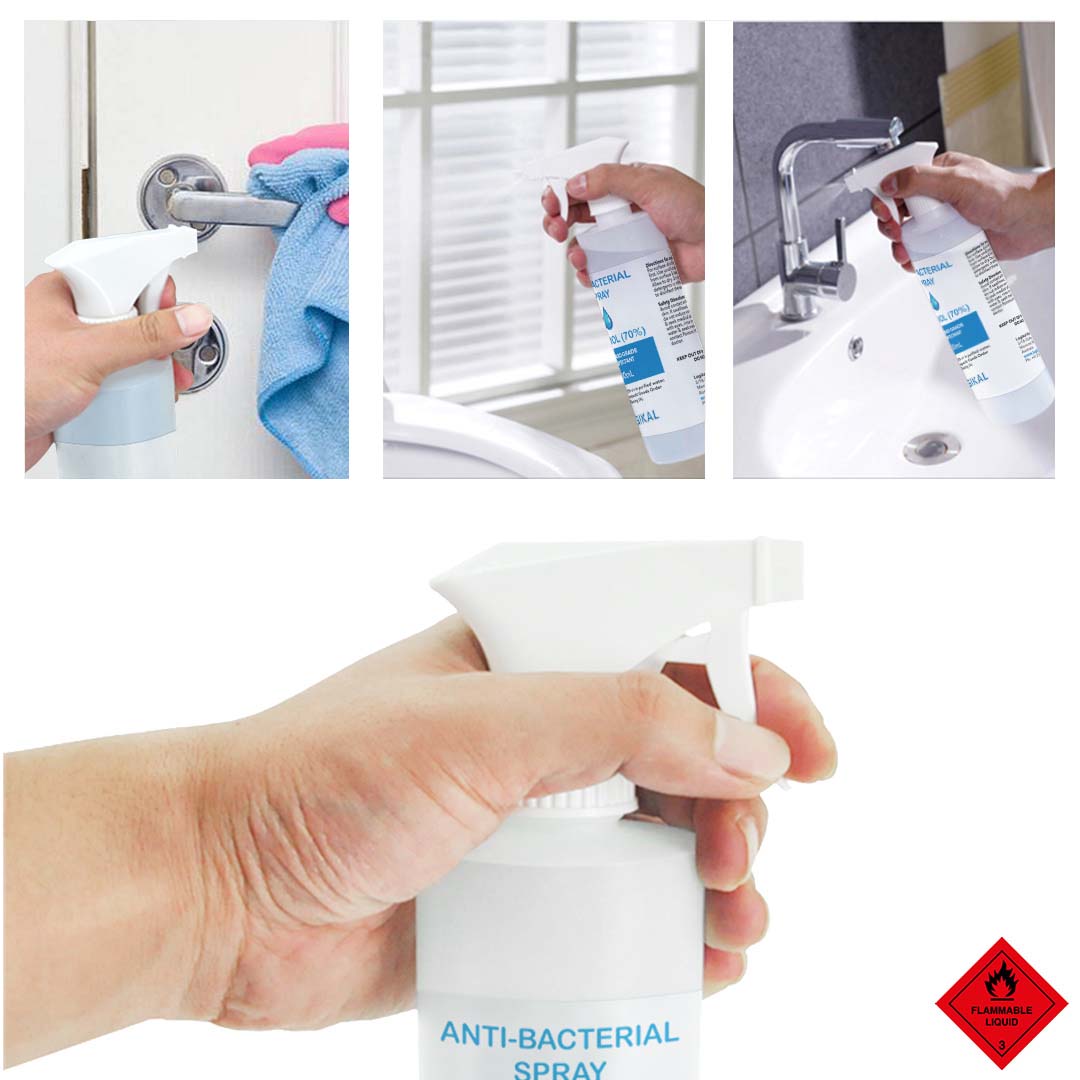 500ml Disinfectant Anti-Bacterial Alcohol Spray