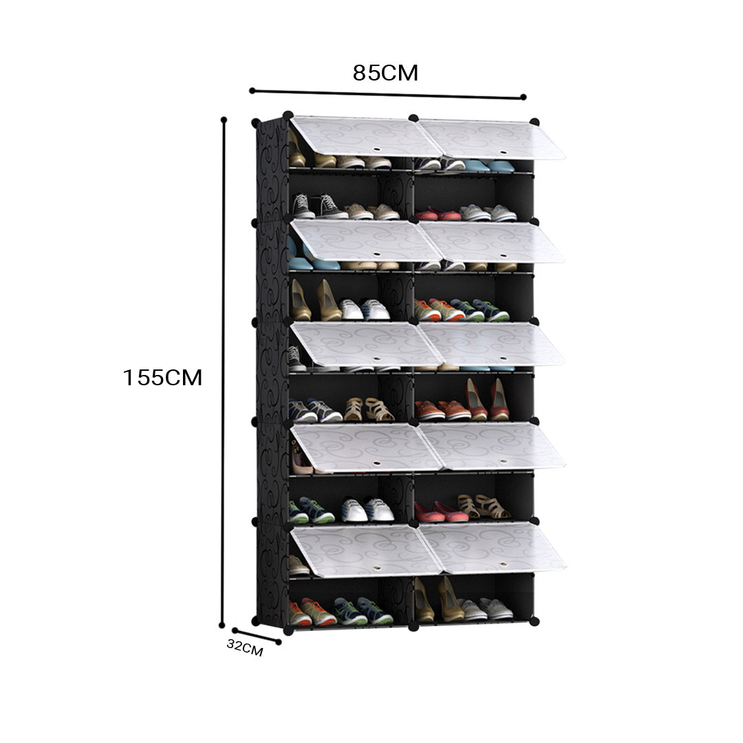10 Tier 2 Column Shoe Rack Organizer