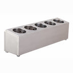 18/10 Stainless Steel Commercial Cutlery Holder with 5 Holes