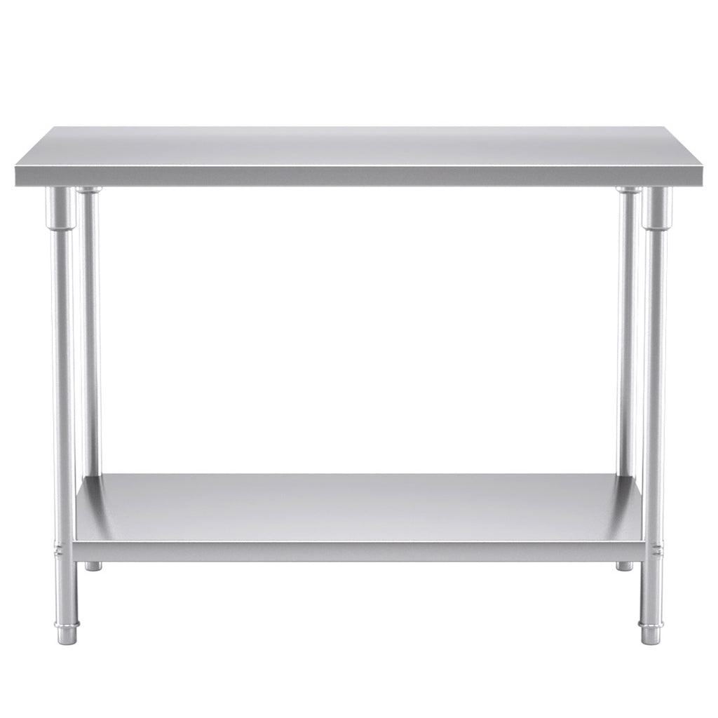2-Tier Commercial Catering Stainless Steel Work Bench 120*70*85cm