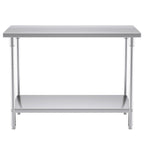 2-Tier Commercial Catering Stainless Steel Work Bench 120*70*85cm