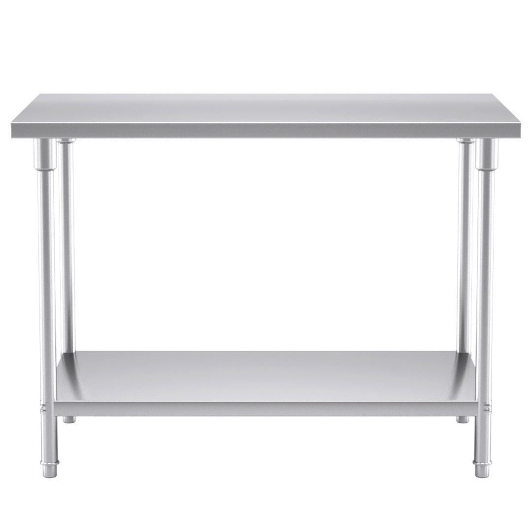 2-Tier Commercial Catering Stainless Steel Work Bench 120*70*85cm