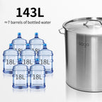 143L Top Grade 18/10 Stainless Steel Stockpot