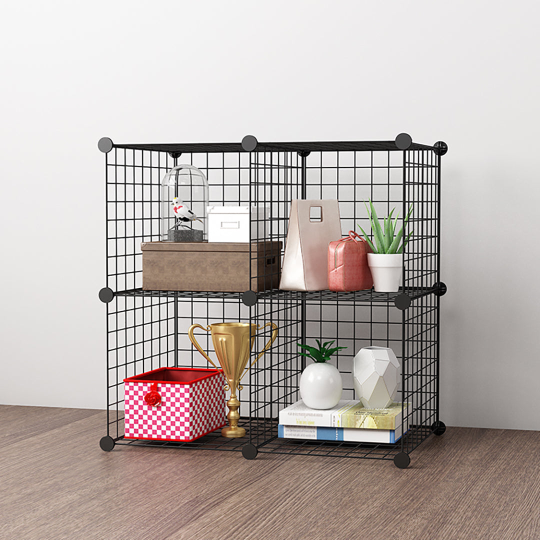 Black 4-Cube Storage Organiser