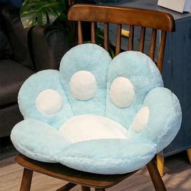 80cm Mint Blue Paw Shape Cushion