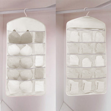 White Dual Hanging Storage Bag