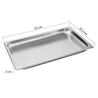 Gastronorm GN Pan Full Size 1/1 GN Pan 2cm Deep