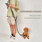 220cm Black Multifunction Pet Leash
