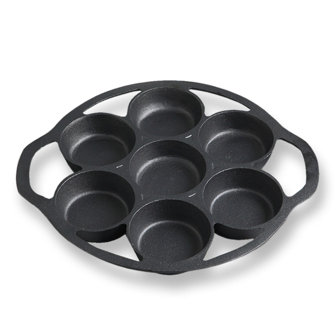 32cm Cast Iron Takoyaki Maker 7 Hole Mold