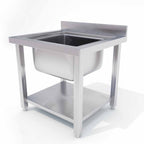 Commercial Stainless Steel Work Sink 70*70*85cm