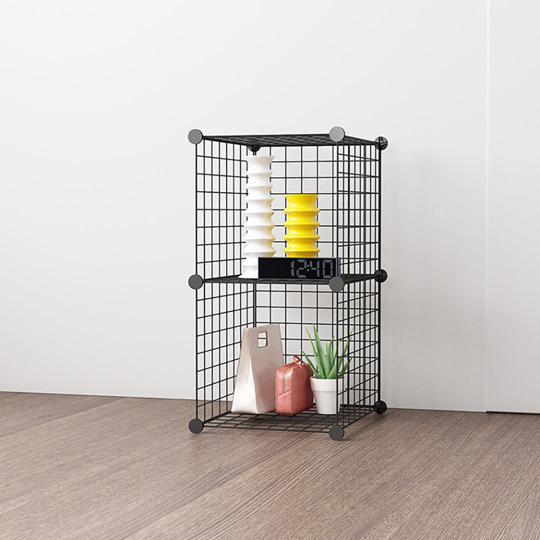 Black 2 Tier Cube Organiser
