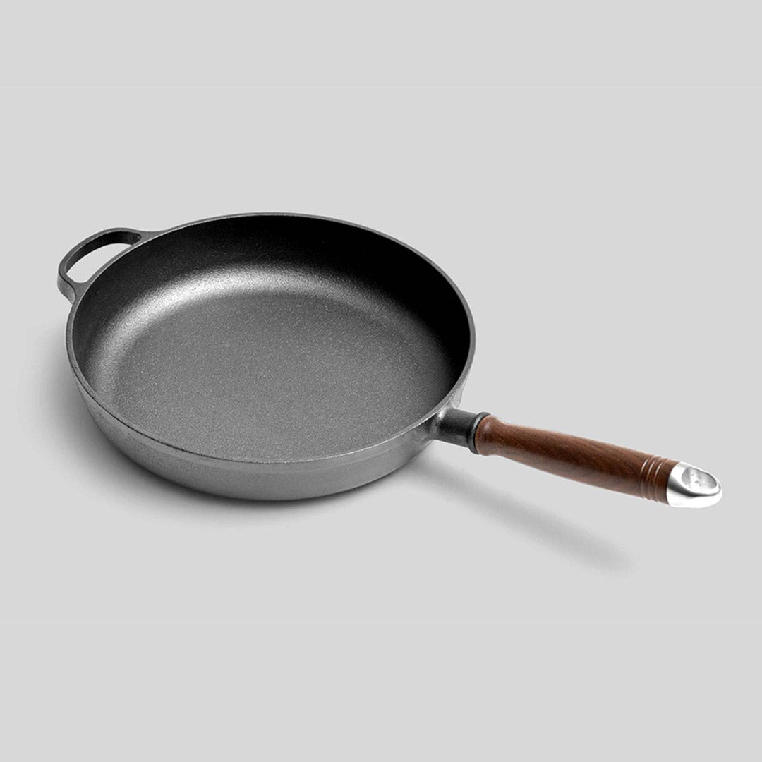 29cm Round Cast Iron Frying Pan Skillet with Helper Handle