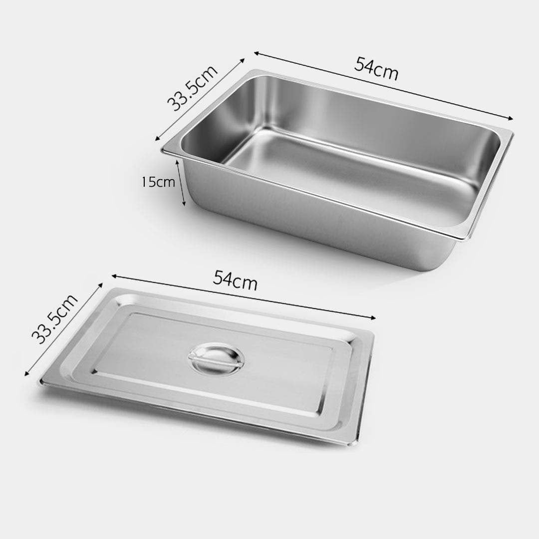Gastronorm Full Size 1/1 GN Pan 15cm Deep With Lid