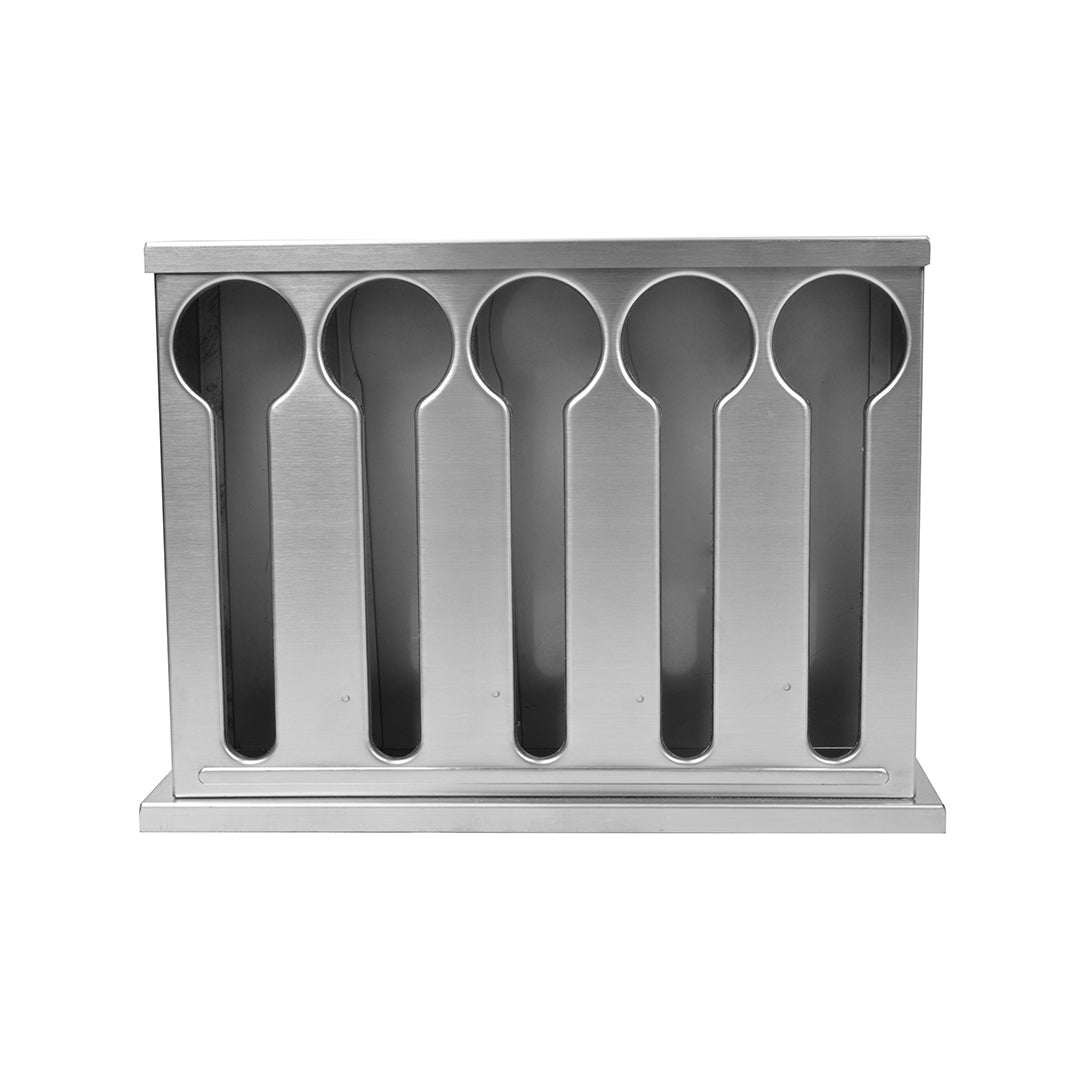 Stainless Steel Buffet Utensil Holder 5 Holes