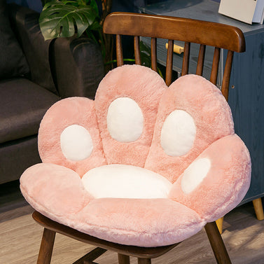 70cm Pink Paw Shape Cushion