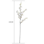 10x Artificial Silk Cherry Blossom Flower White