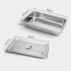 Gastronorm Full Size 1/1 GN Pan 10cm Deep With Lid