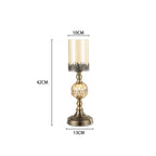 42cm Glass Candle Holder