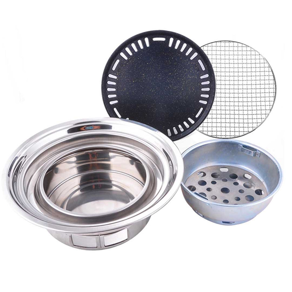 Portable Stainless Steel BBQ Grill Smokeless