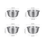 SOGA Stainless Steel Metal Basket Strainer 4PCS Set B