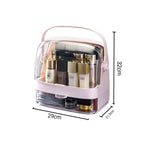 2 Tier Pink Countertop Makeup Storage Organiser