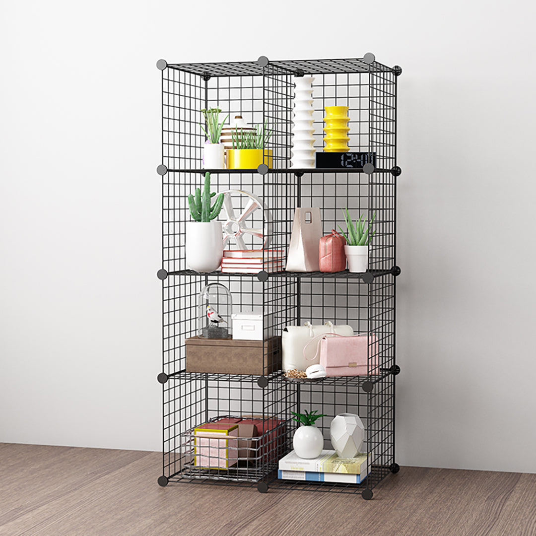 Black Portable 8-Cube Organiser