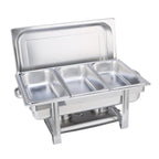 Stainless Steel Chafing Food Warmer Triple Tray