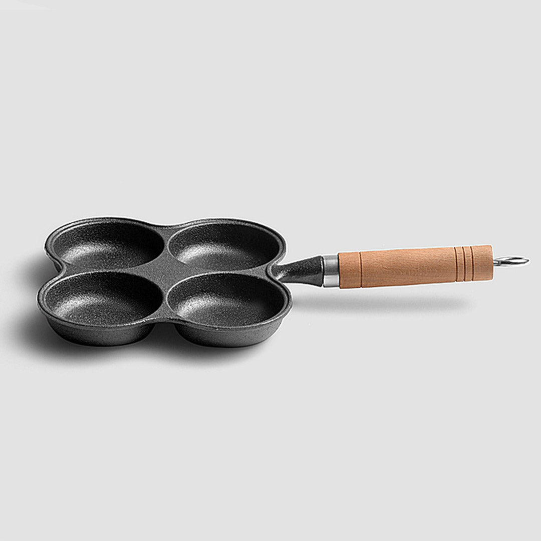 4 Mold Multi-Portion Cast Iron Fry Pan