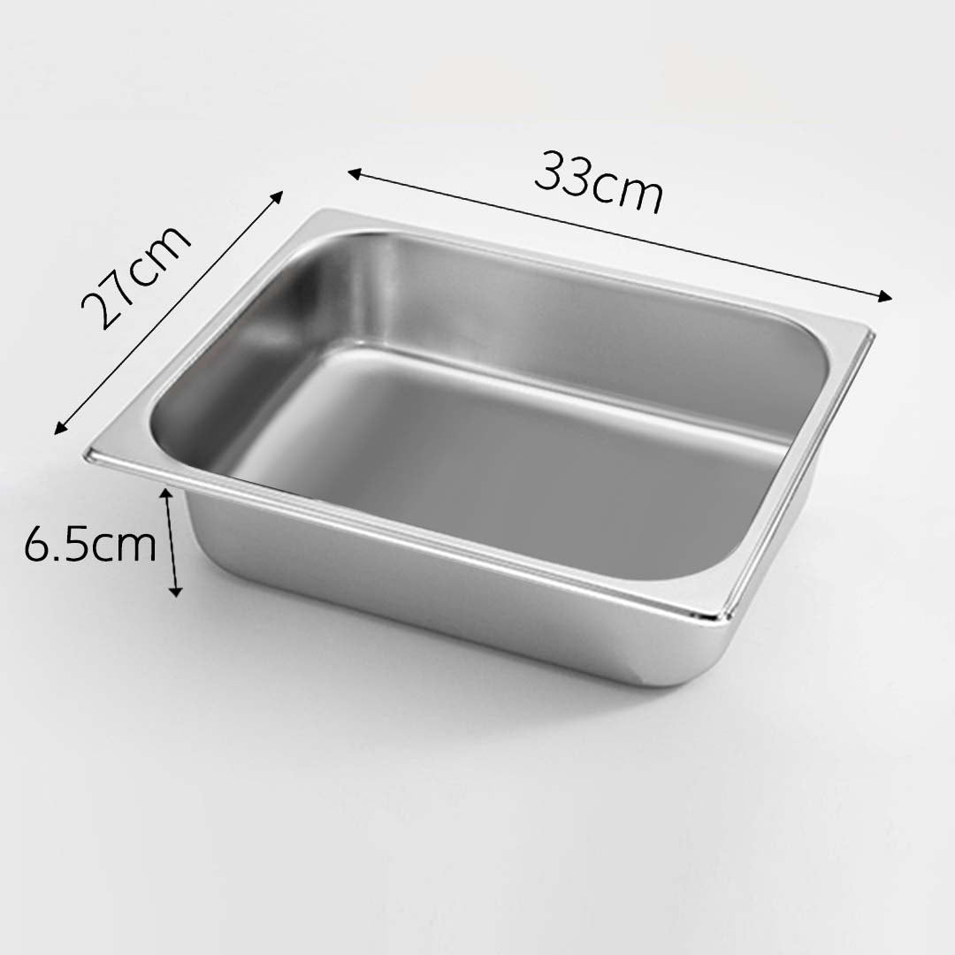 Gastronorm Full Size 1/2 GN Pan 6.5cm Deep