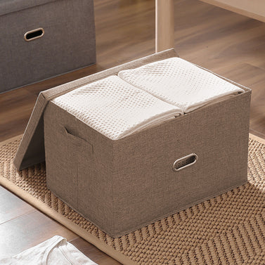 Coffee Small Foldable Canvas Storage Box