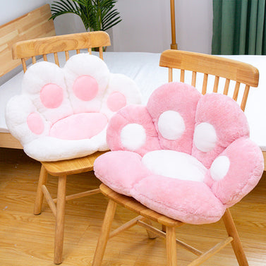 80cm Pink Paw Shape Cushion