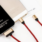 3 in 1 Durable 1.2M High Speed Charging Data Braided Cable