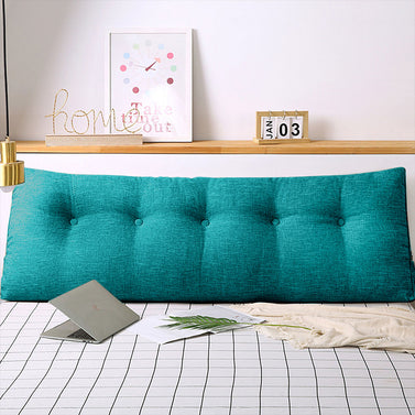 180cm Blue Green Wedge Bed Cushion