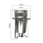 7L Round Stainless Steel Marmite Chafing Dish