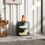 2 Tier Black Shoe Organiser