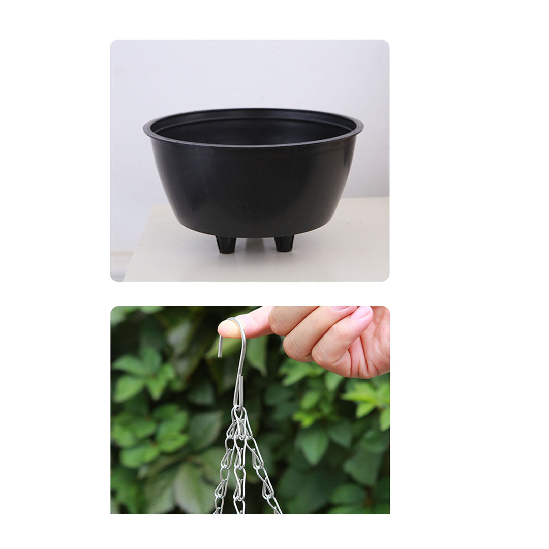 White Small Hanging Flower Pot