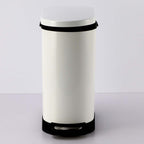 Foot Pedal Stainless Steel Trash Bin 10L U White