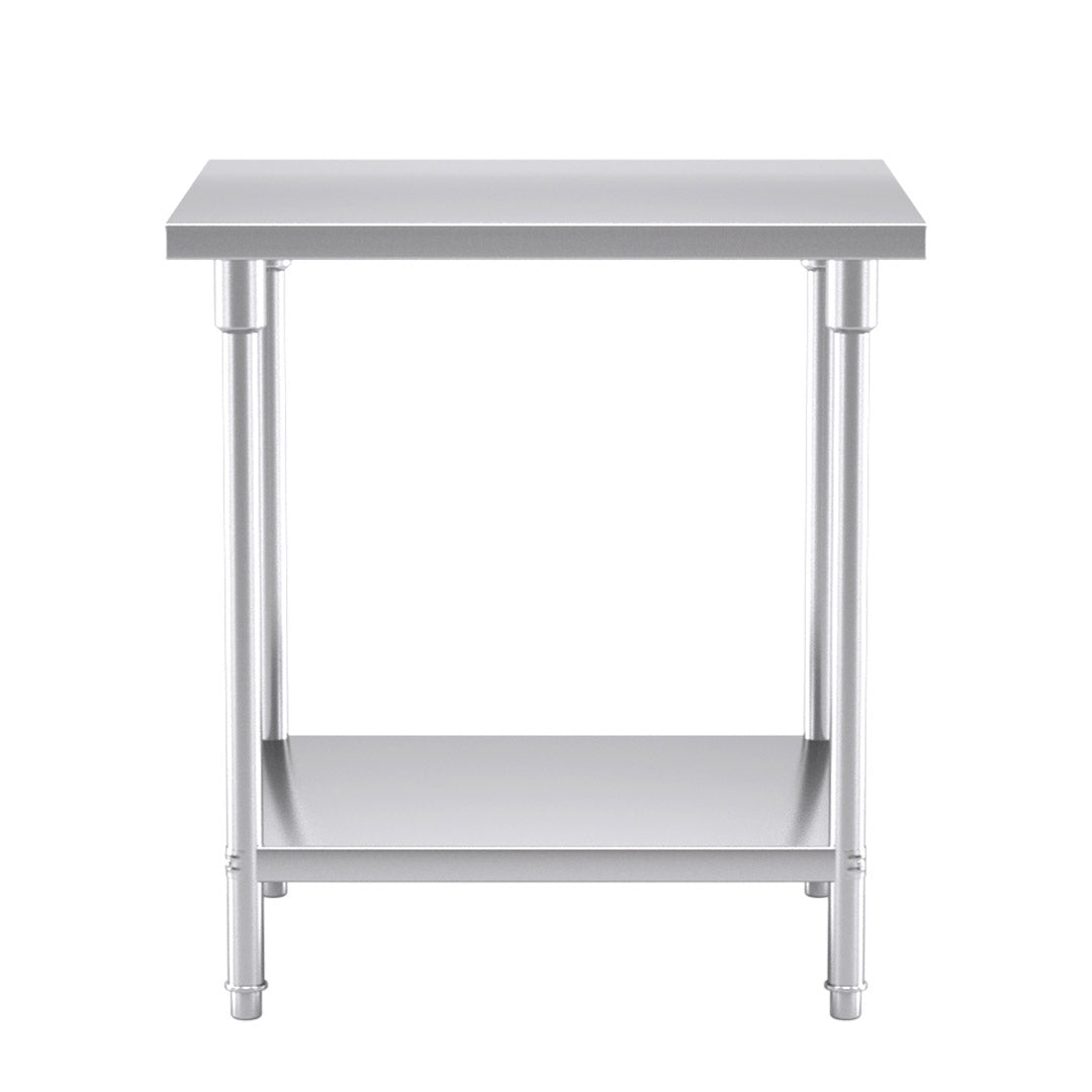 2-Tier Commercial Catering Stainless Steel Work Bench 80*70*85cm