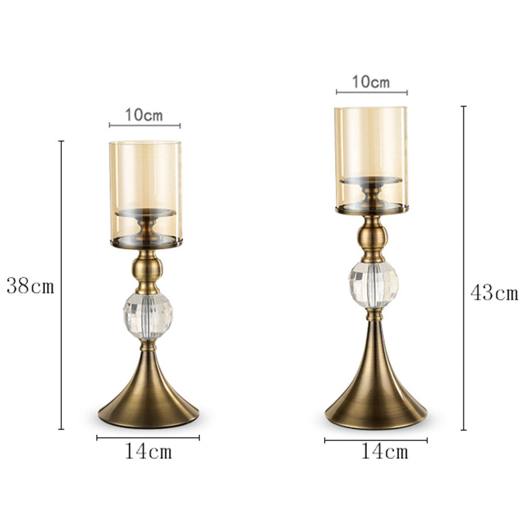 43cm 38cm Glass Candle Holder
