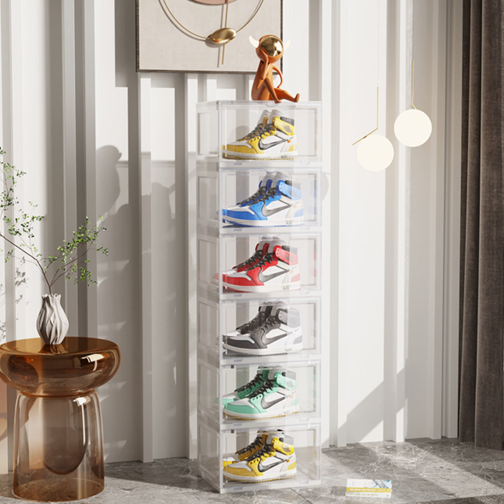 6 Tier Transparent Shoe Organiser