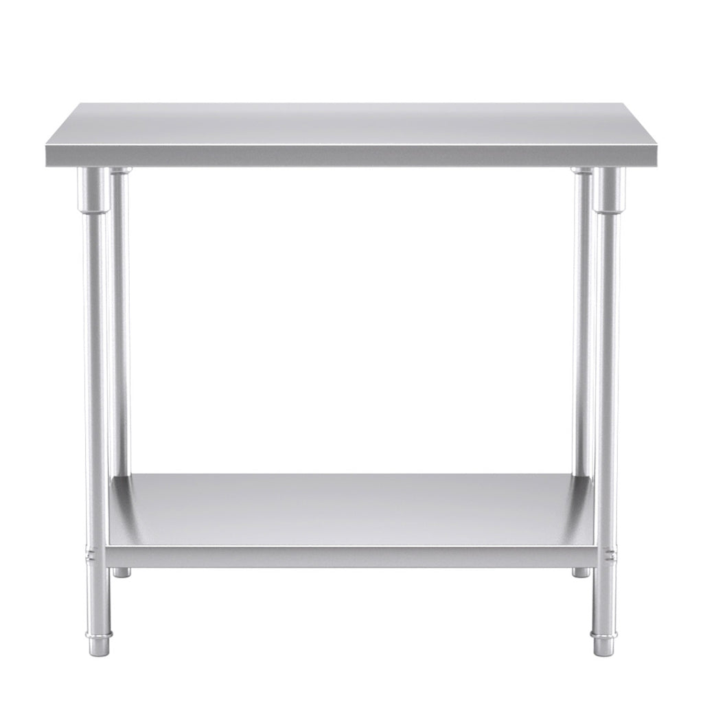 2-Tier Commercial Catering Stainless Steel Work Bench100*70*85cm