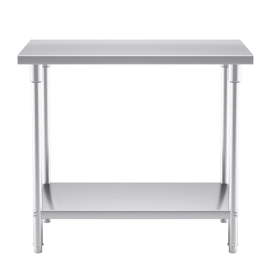 2-Tier Commercial Catering Stainless Steel Work Bench100*70*85cm
